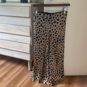 Leopard Print Realisation Par Midi Skirt